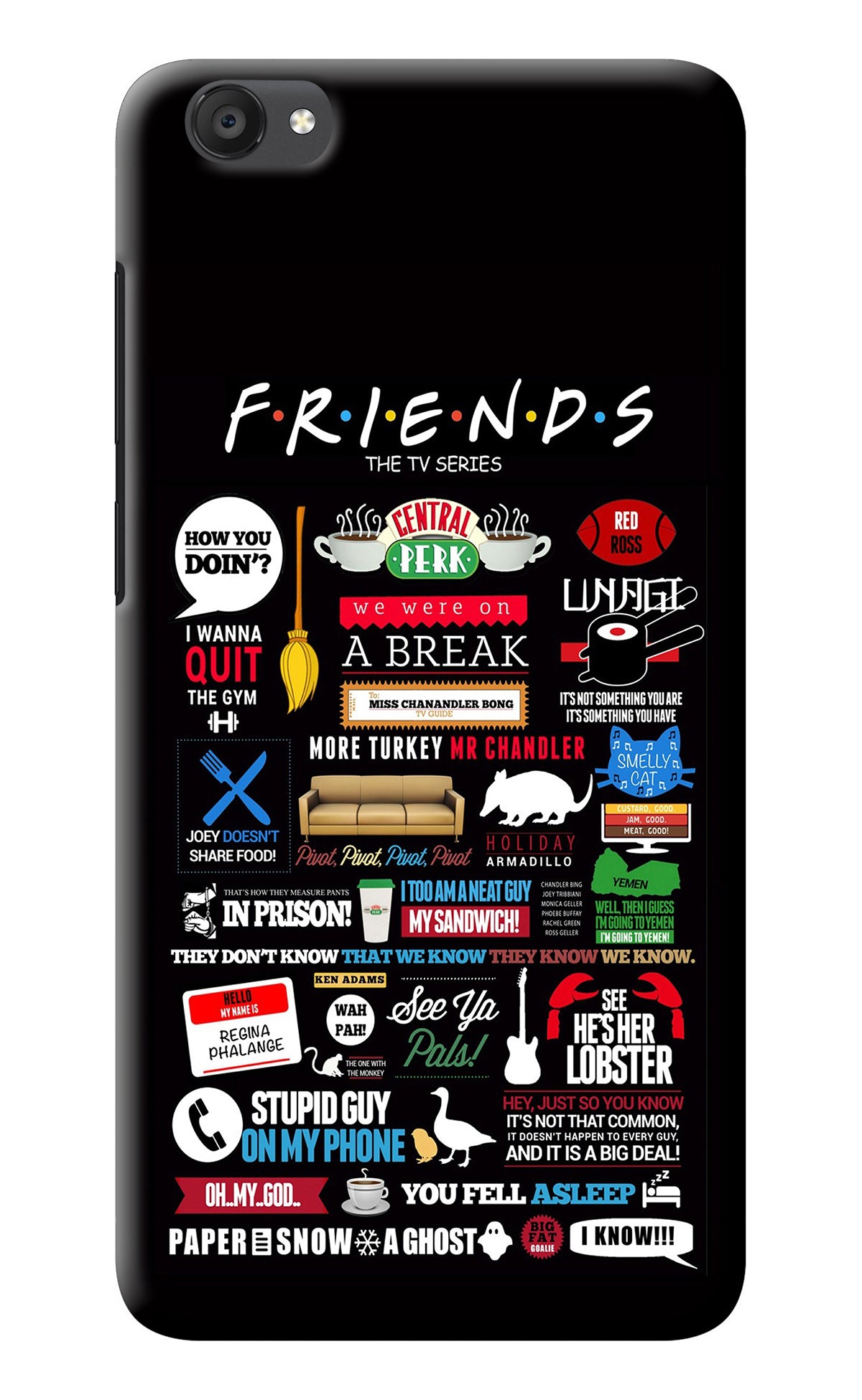 FRIENDS Vivo Y55s Back Cover