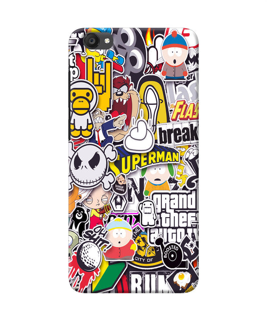 Sticker Bomb Vivo Y55s Back Cover