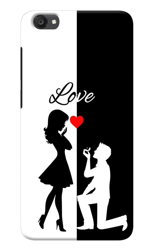 Love Propose Black And White Vivo Y55s Back Cover