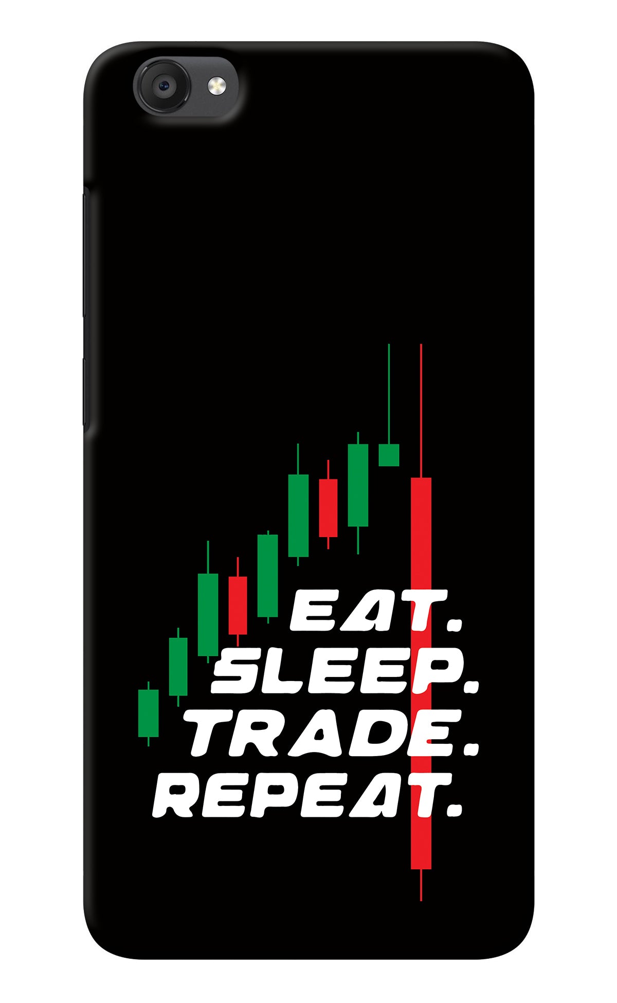Eat Sleep Trade Repeat Vivo Y55s Back Cover