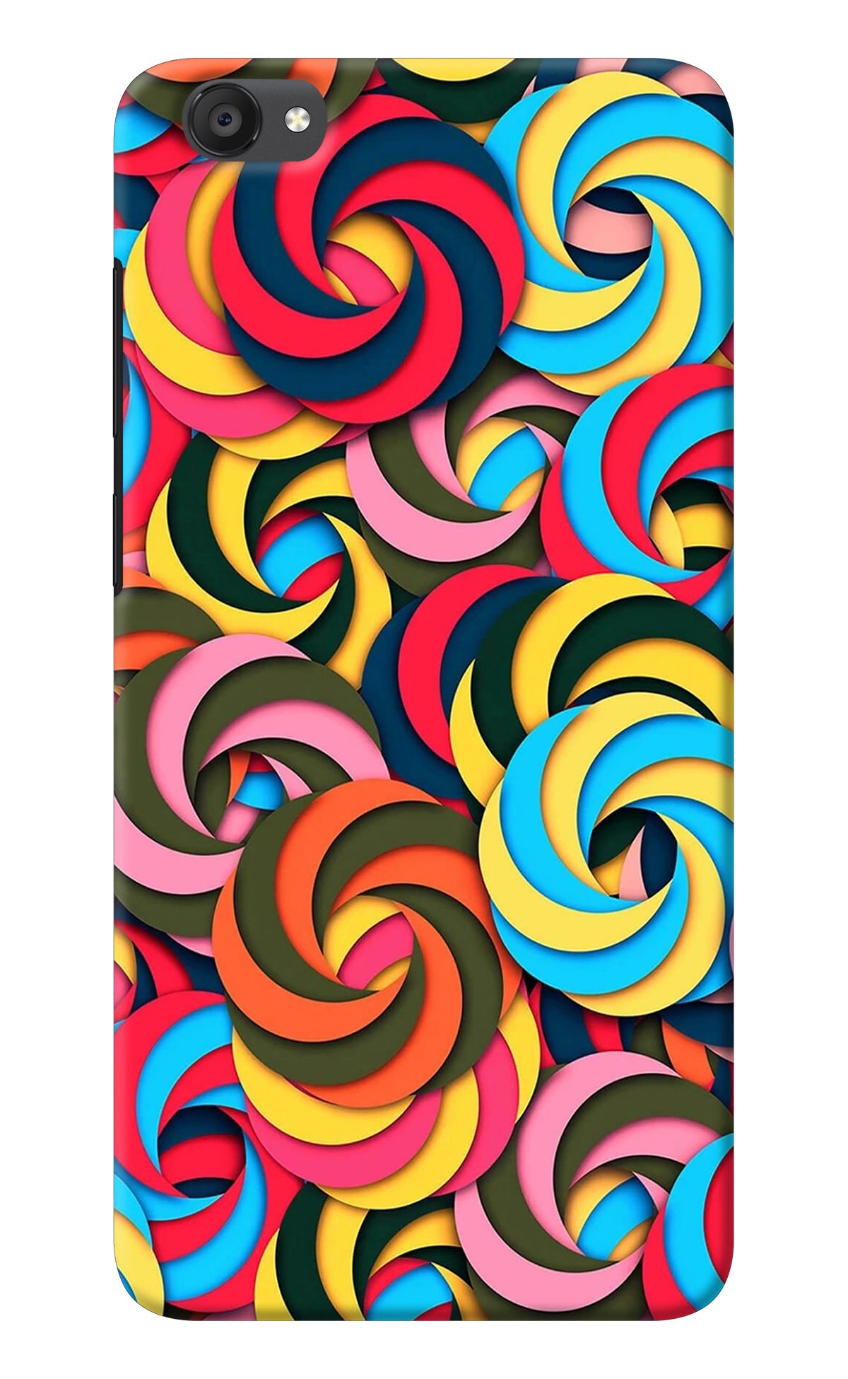 Spiral Pattern Vivo Y55s Back Cover