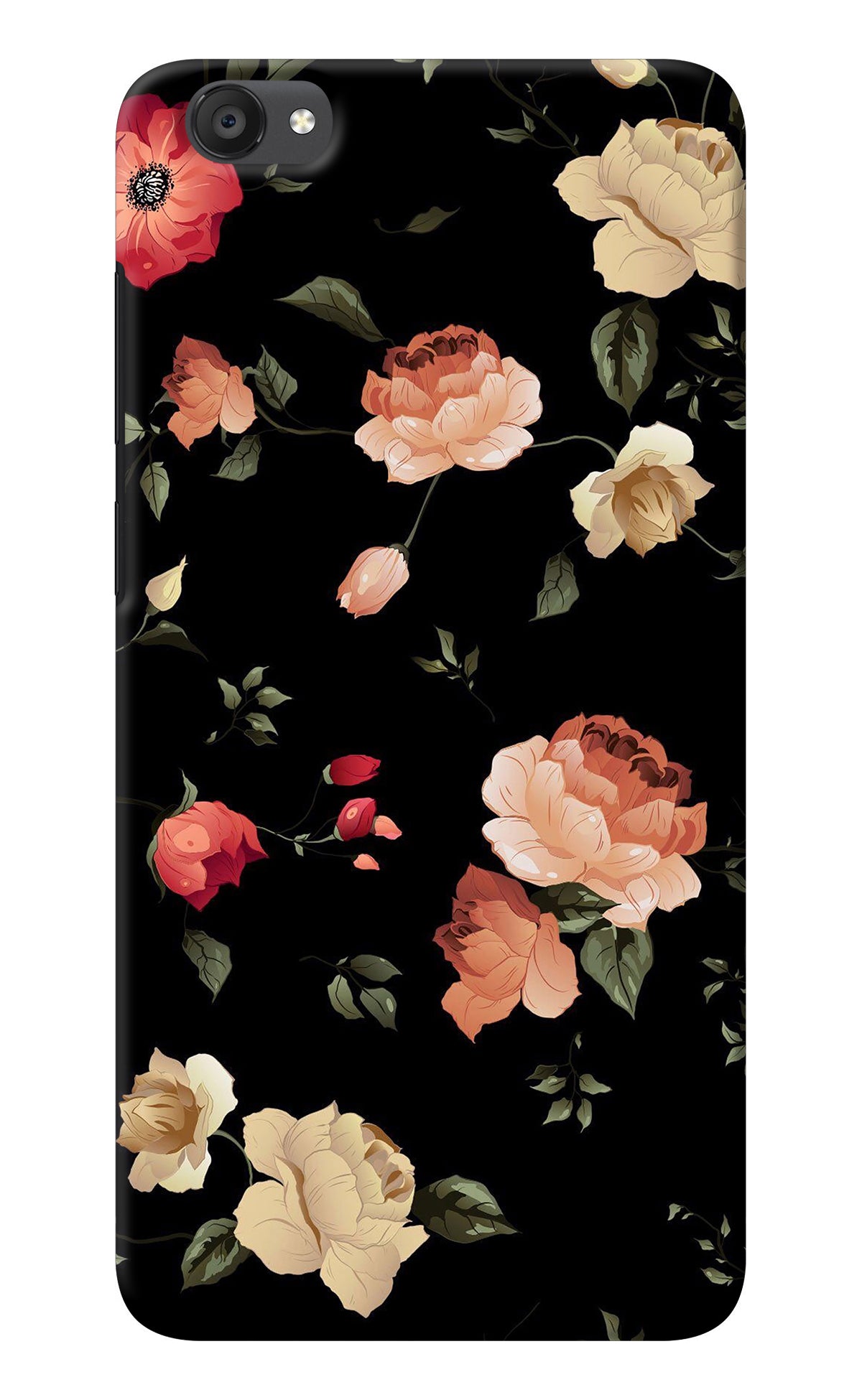 Flowers Vivo Y55s Back Cover