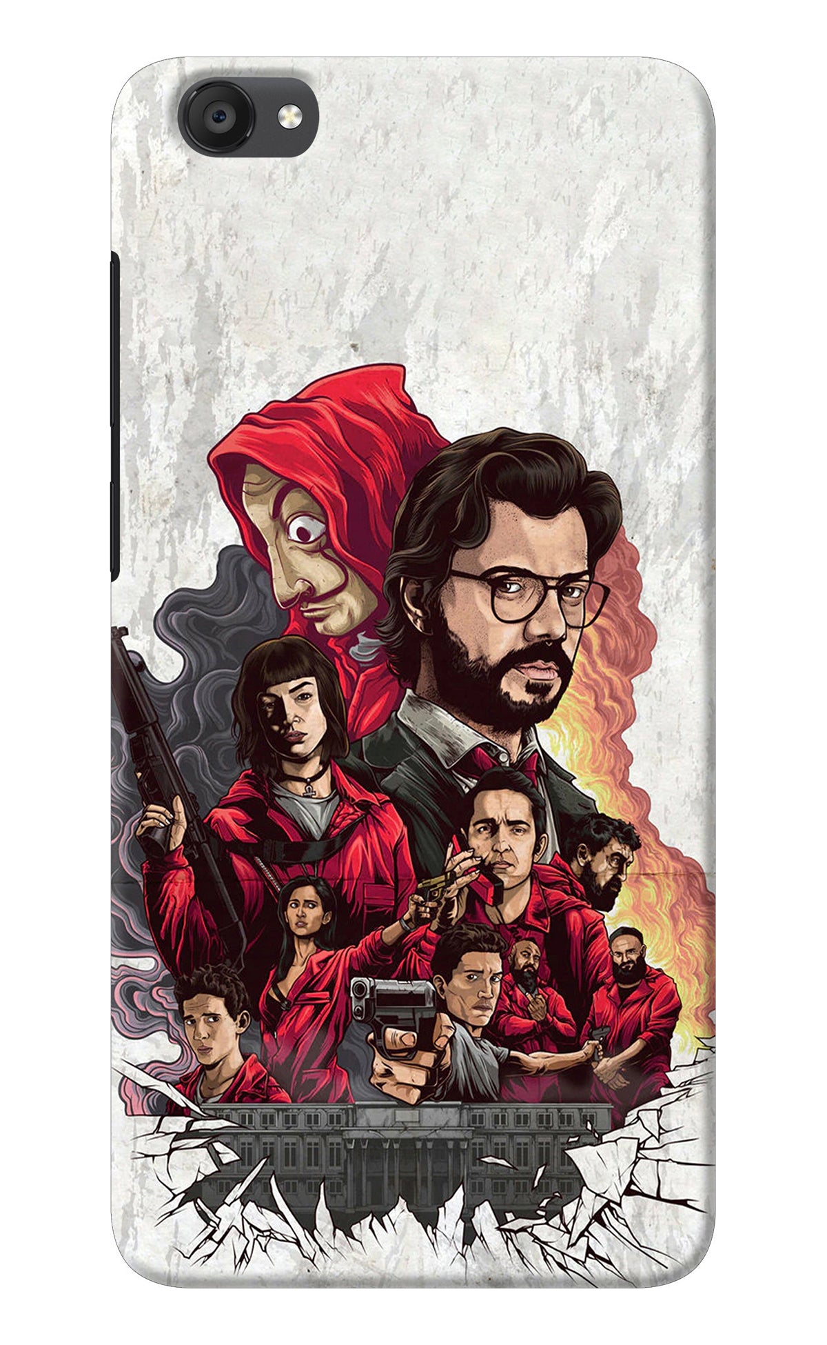 Money Heist Artwork Vivo Y55s Back Cover