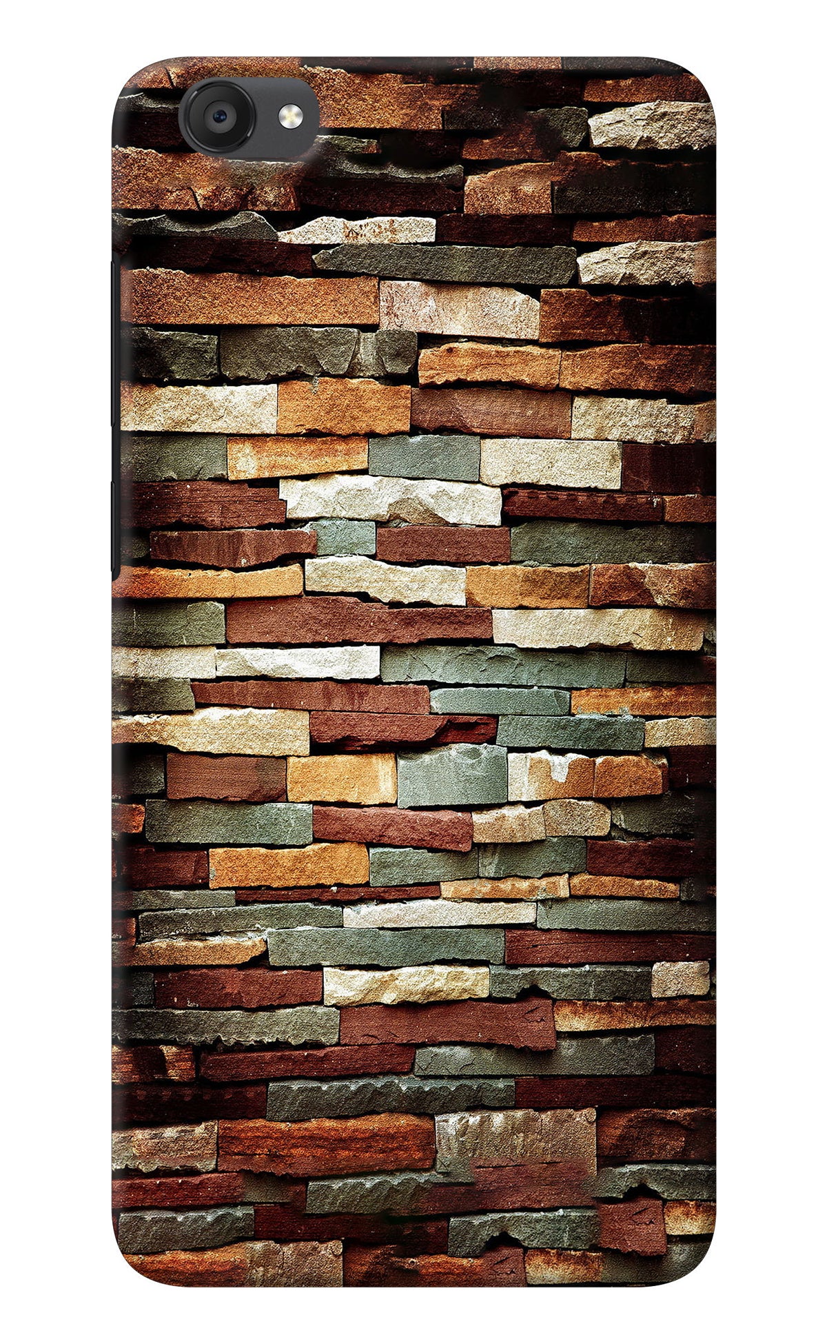 Bricks Pattern Vivo Y55s Back Cover