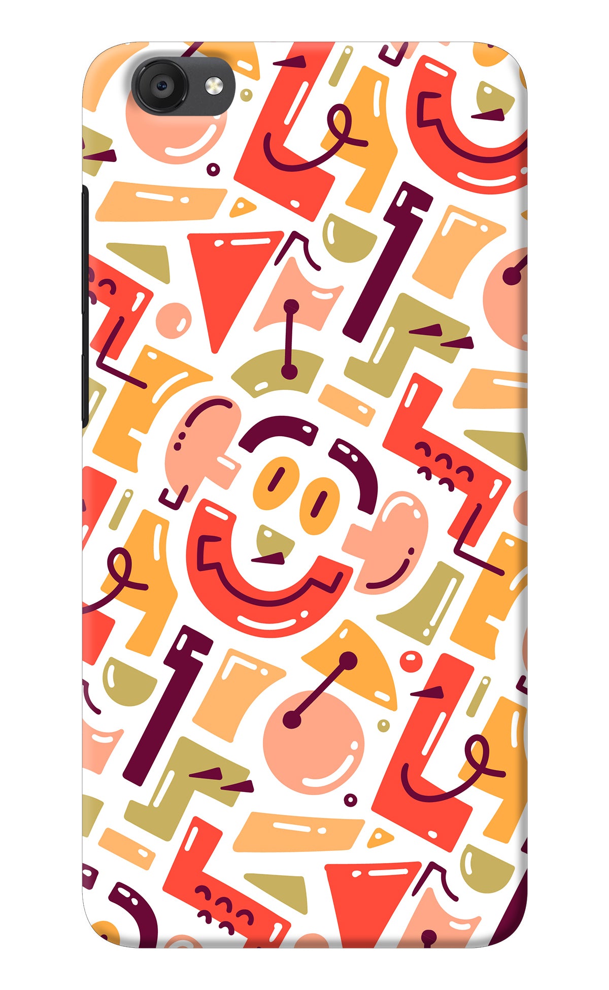 Doodle Pattern Vivo Y55s Back Cover