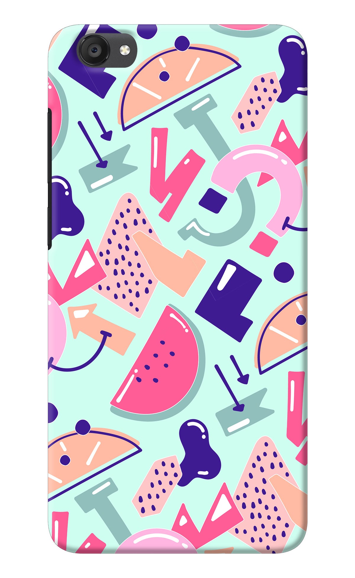 Doodle Pattern Vivo Y55s Back Cover