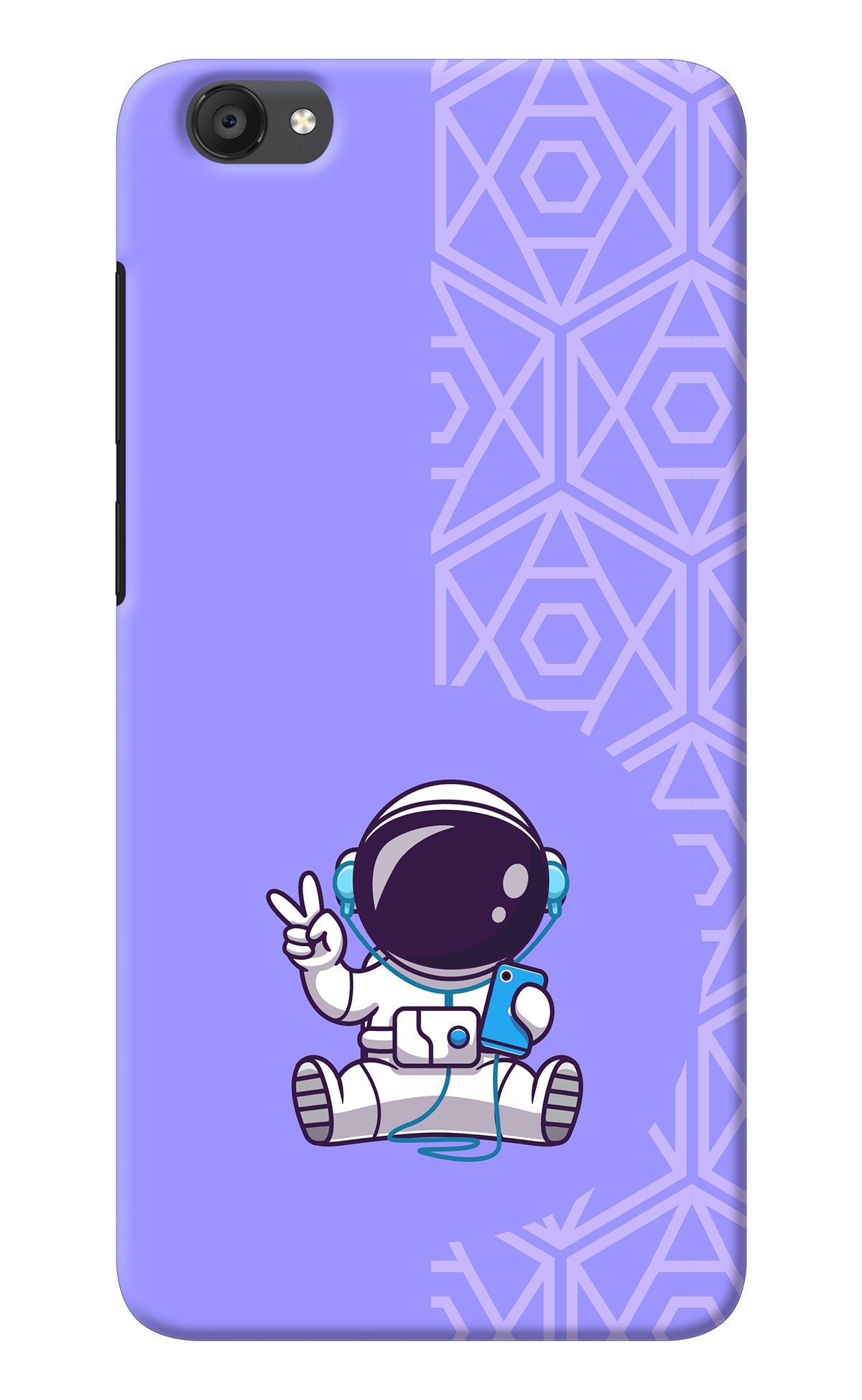 Cute Astronaut Chilling Vivo Y55s Back Cover