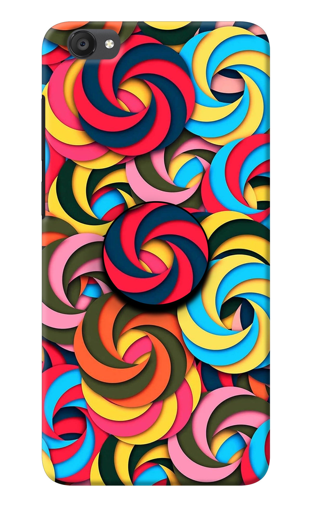 Spiral Pattern Vivo Y55s Pop Case