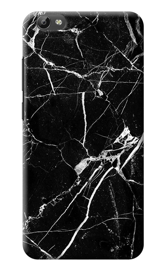 Black Marble Pattern Vivo Y66 Back Cover