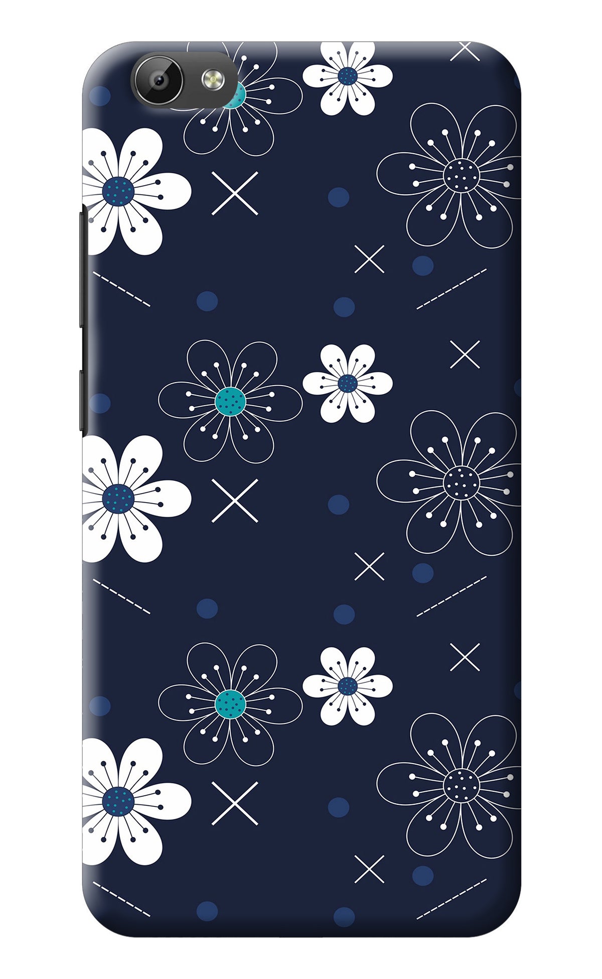 Flowers Vivo Y66 Back Cover