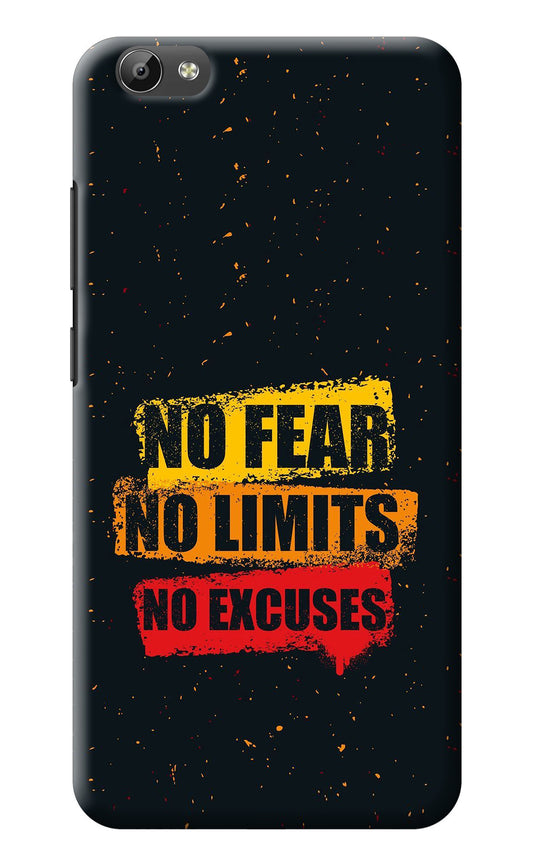 No Fear No Limits No Excuse Vivo Y66 Back Cover