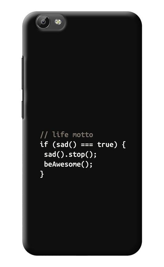 Life Motto Code Vivo Y66 Back Cover