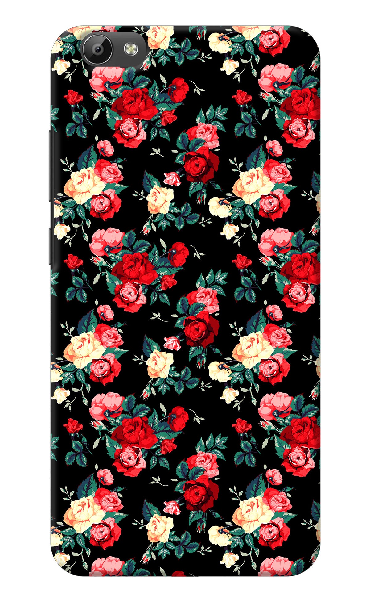 Rose Pattern Vivo Y66 Back Cover