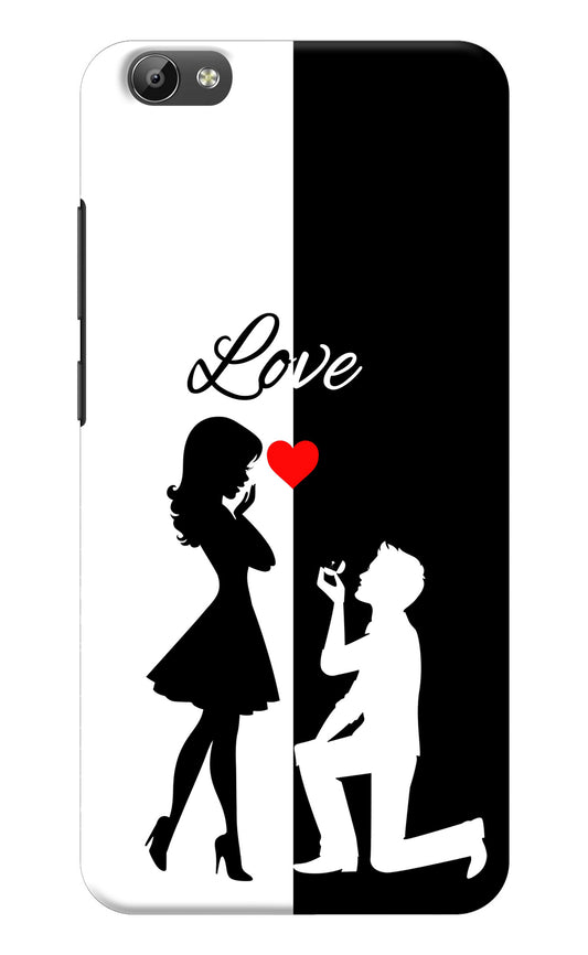 Love Propose Black And White Vivo Y66 Back Cover