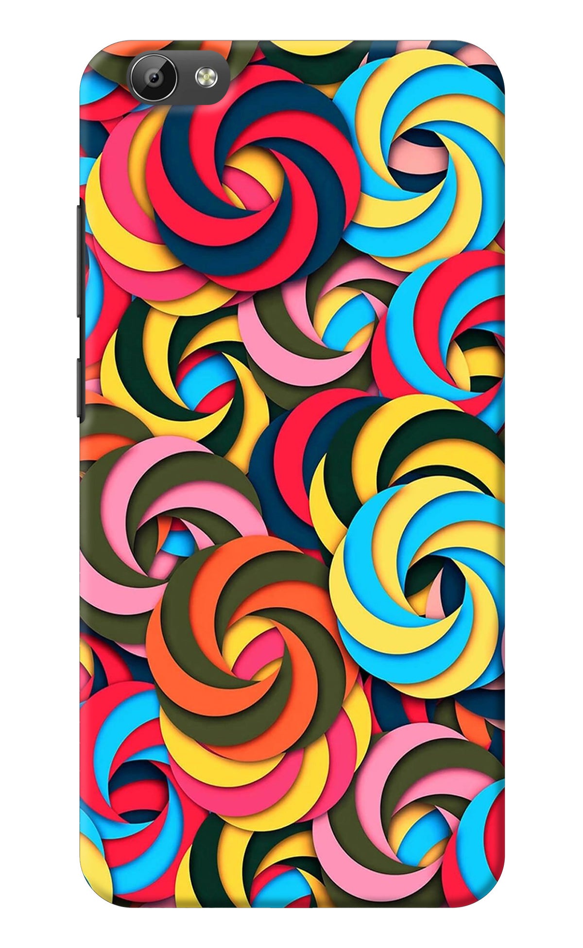 Spiral Pattern Vivo Y66 Back Cover