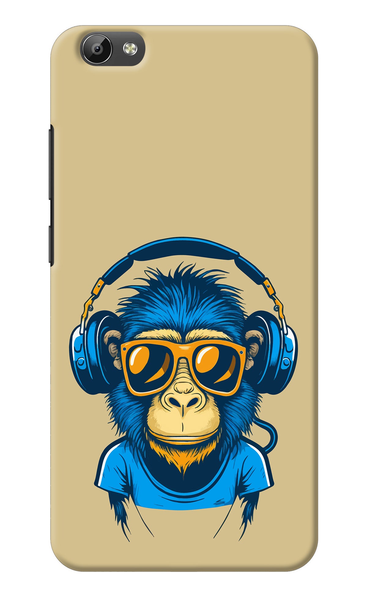 Monkey Headphone Vivo Y66 Back Cover