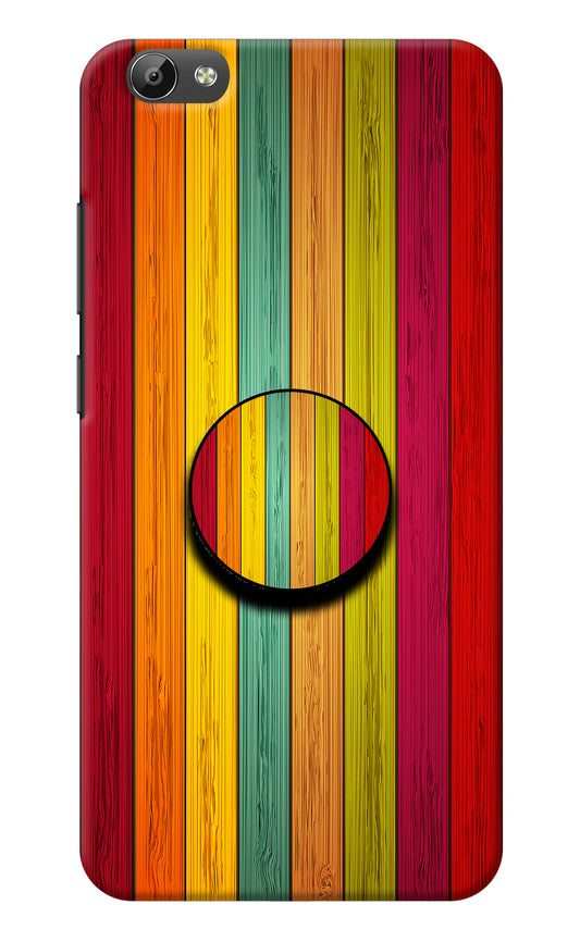 Multicolor Wooden Vivo Y66 Pop Case