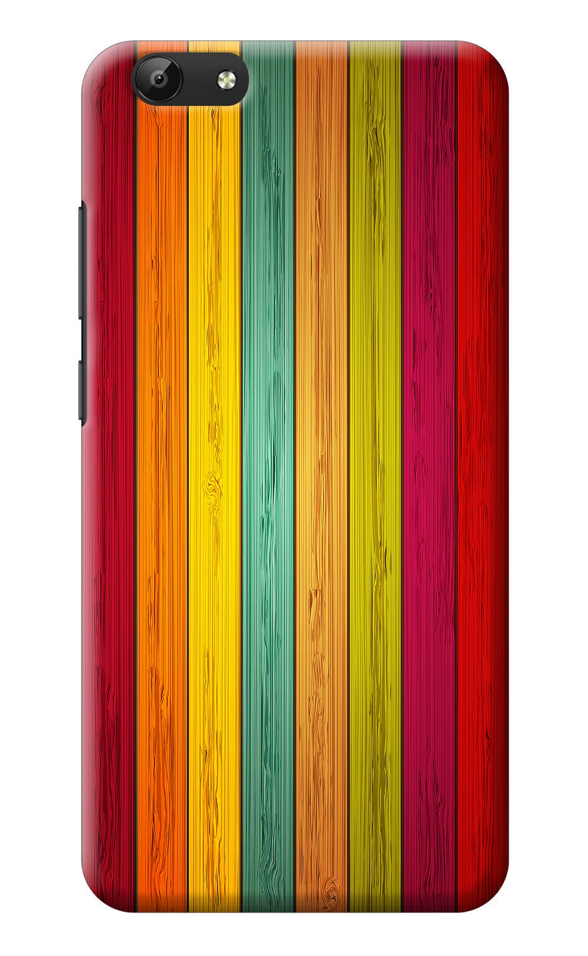 Multicolor Wooden Vivo Y69 Back Cover