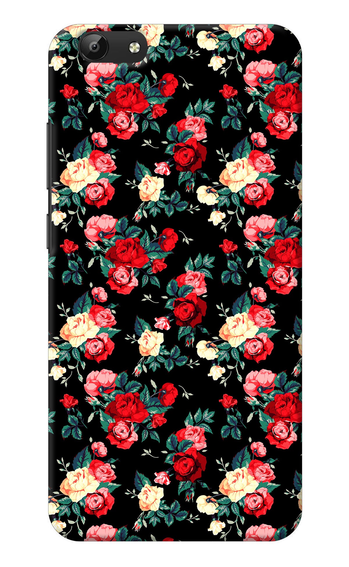 Rose Pattern Vivo Y69 Back Cover