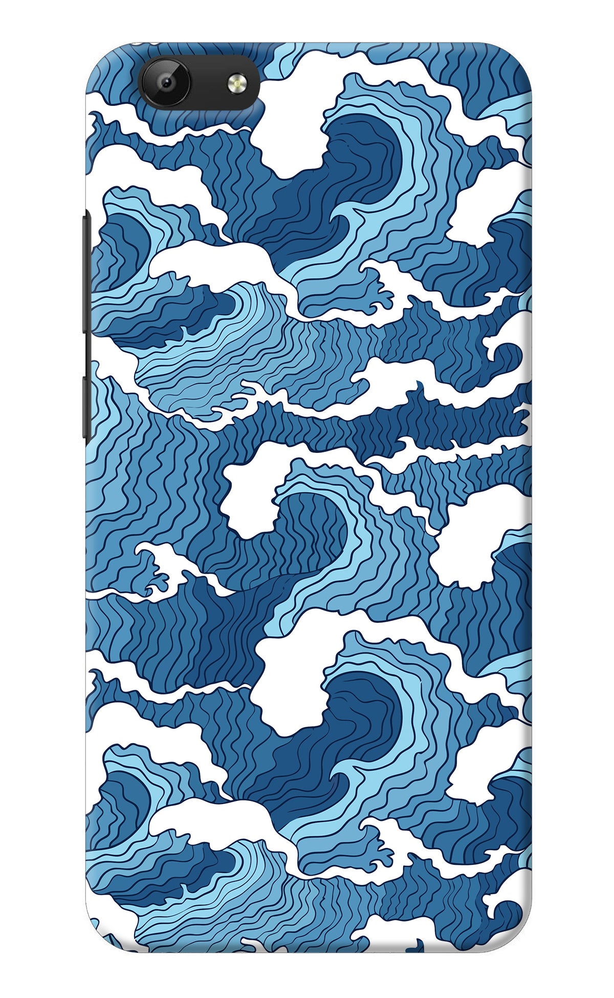 Blue Waves Vivo Y69 Back Cover