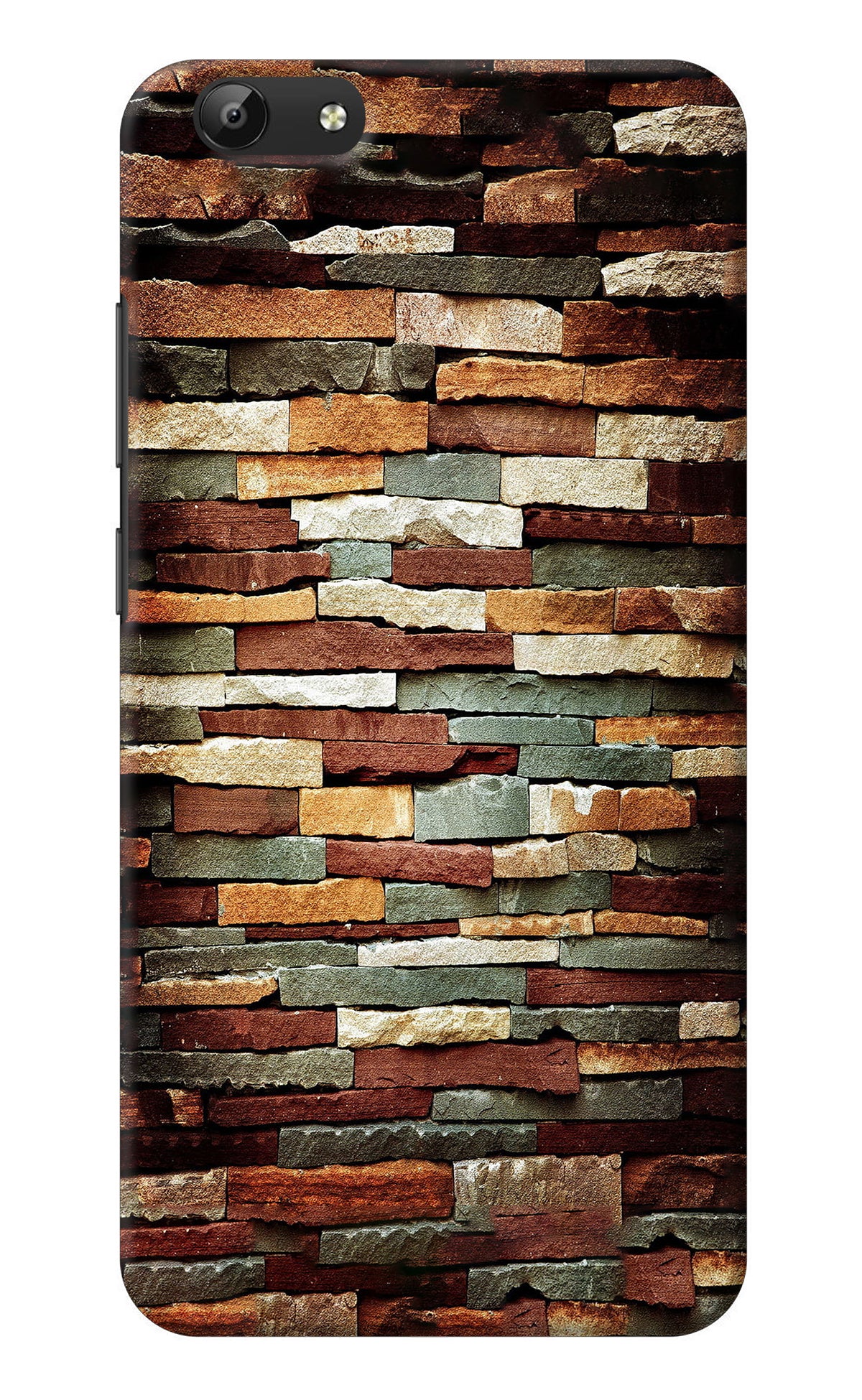 Bricks Pattern Vivo Y69 Back Cover