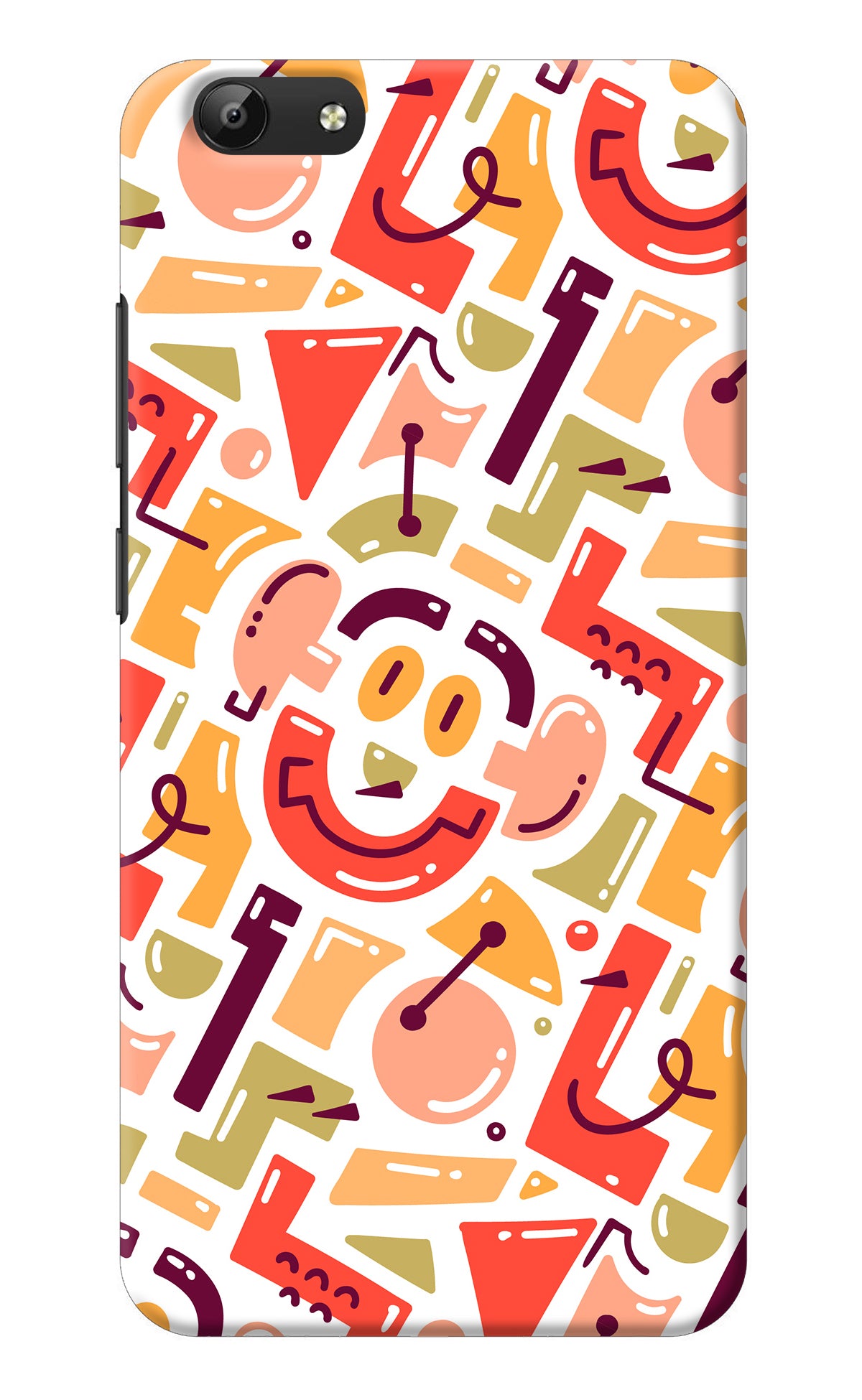 Doodle Pattern Vivo Y69 Back Cover