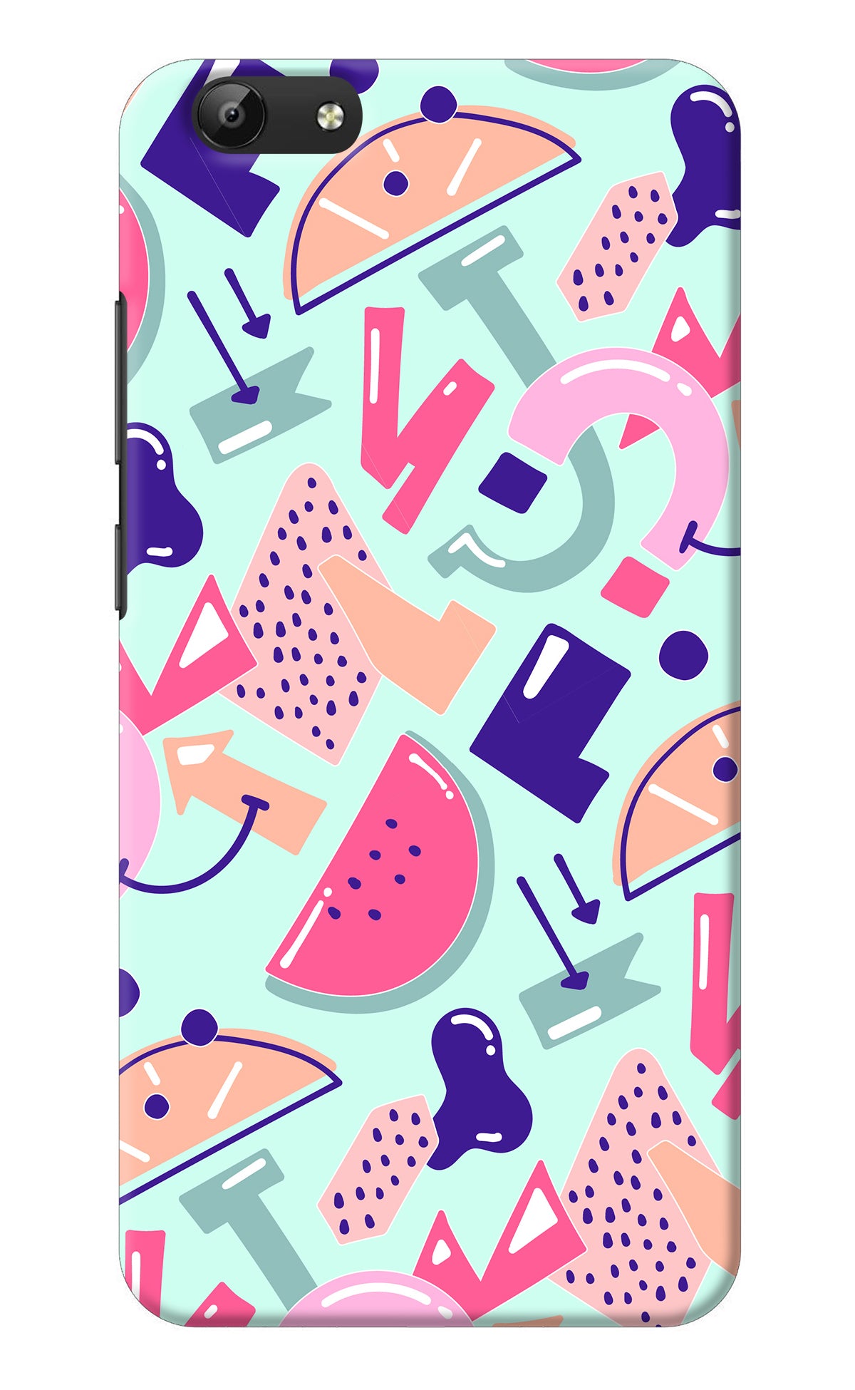 Doodle Pattern Vivo Y69 Back Cover