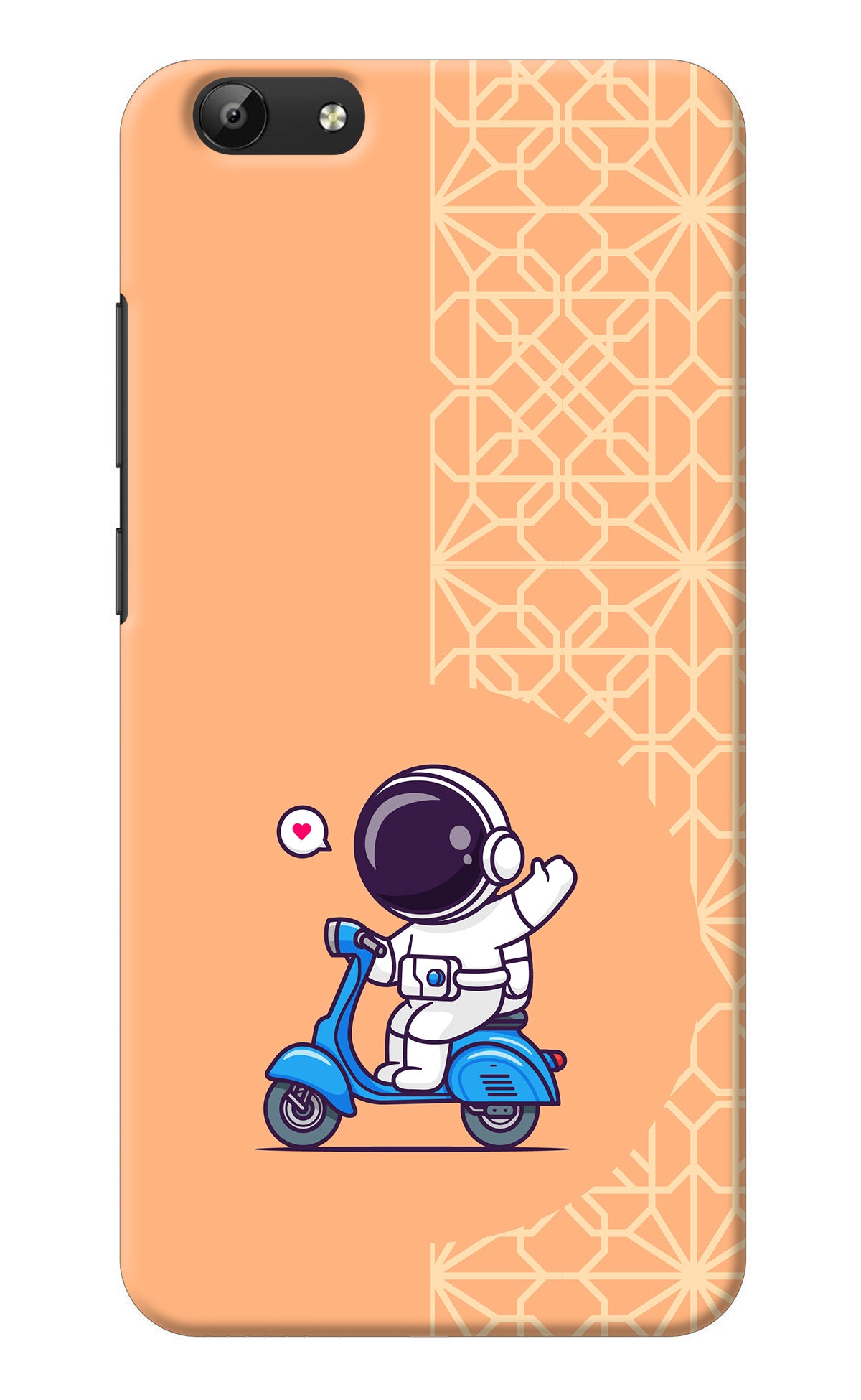 Cute Astronaut Riding Vivo Y69 Back Cover