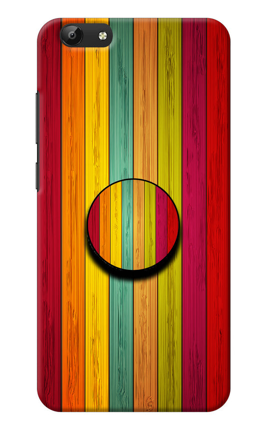 Multicolor Wooden Vivo Y69 Pop Case
