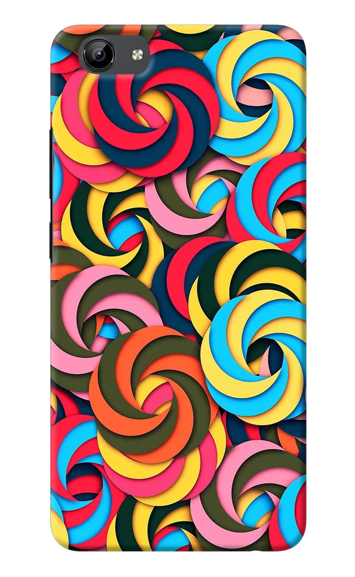 Spiral Pattern Vivo Y71 Back Cover