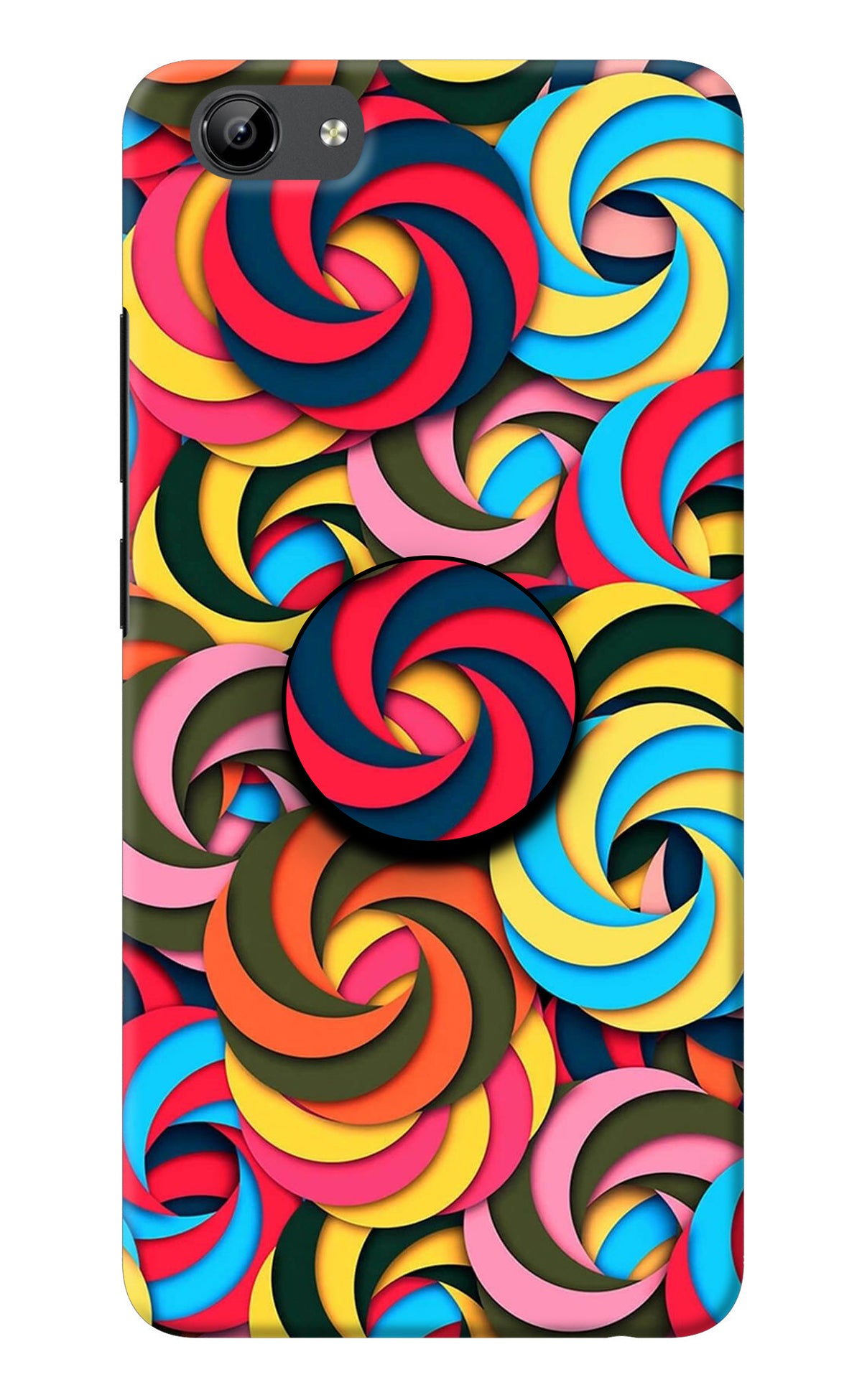 Spiral Pattern Vivo Y71 Pop Case