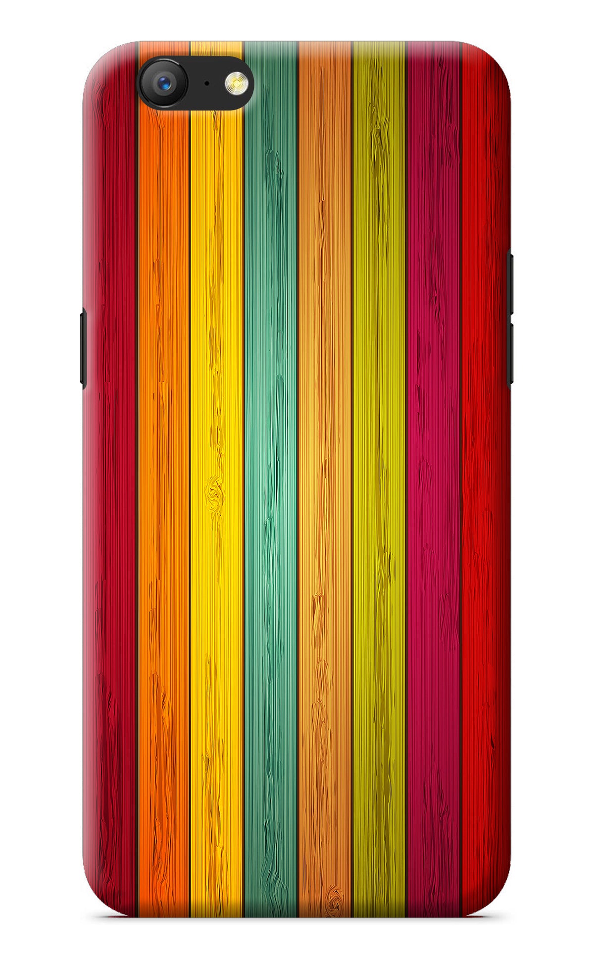 Multicolor Wooden Oppo A57 Back Cover