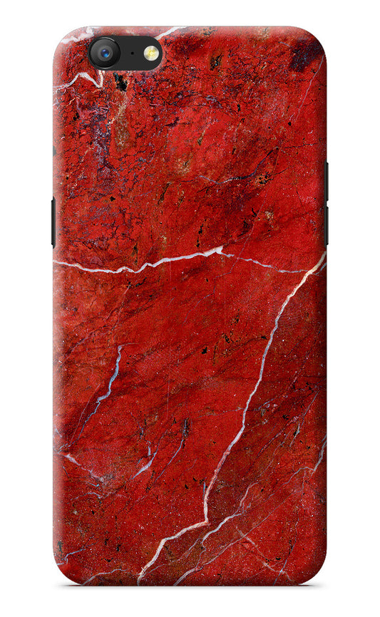 Red Marble Design Oppo A57 Back Cover