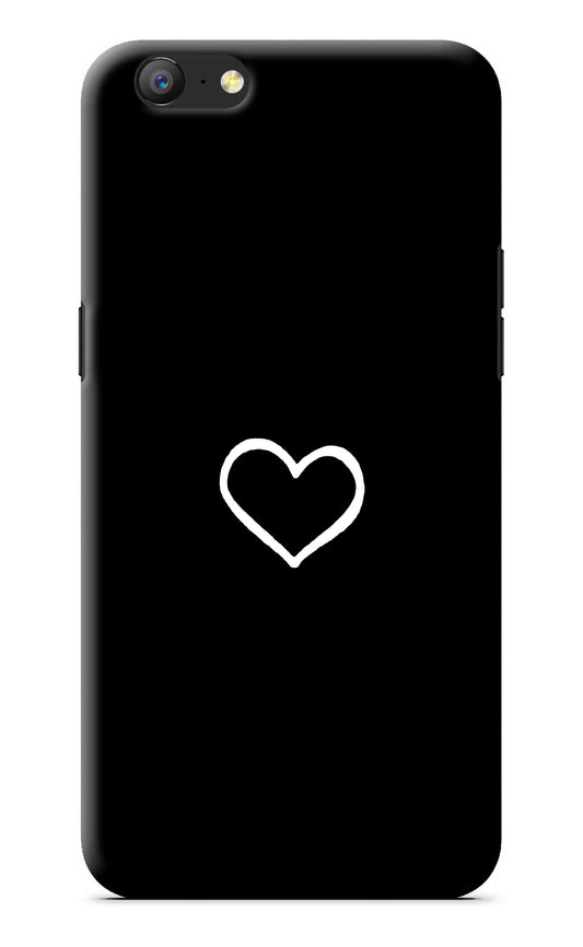 Heart Oppo A57 Back Cover