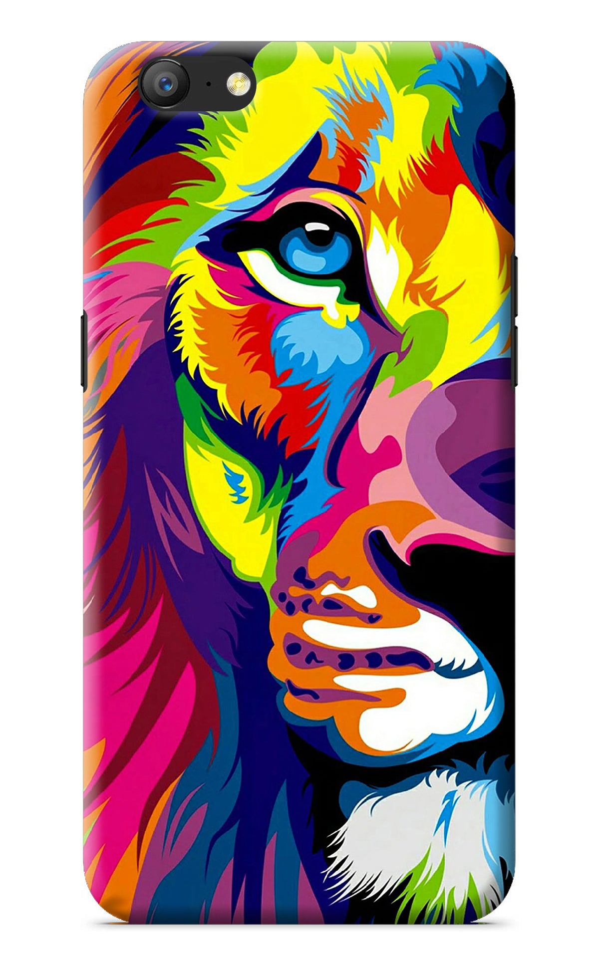 Lion Half Face Oppo A57 Back Cover