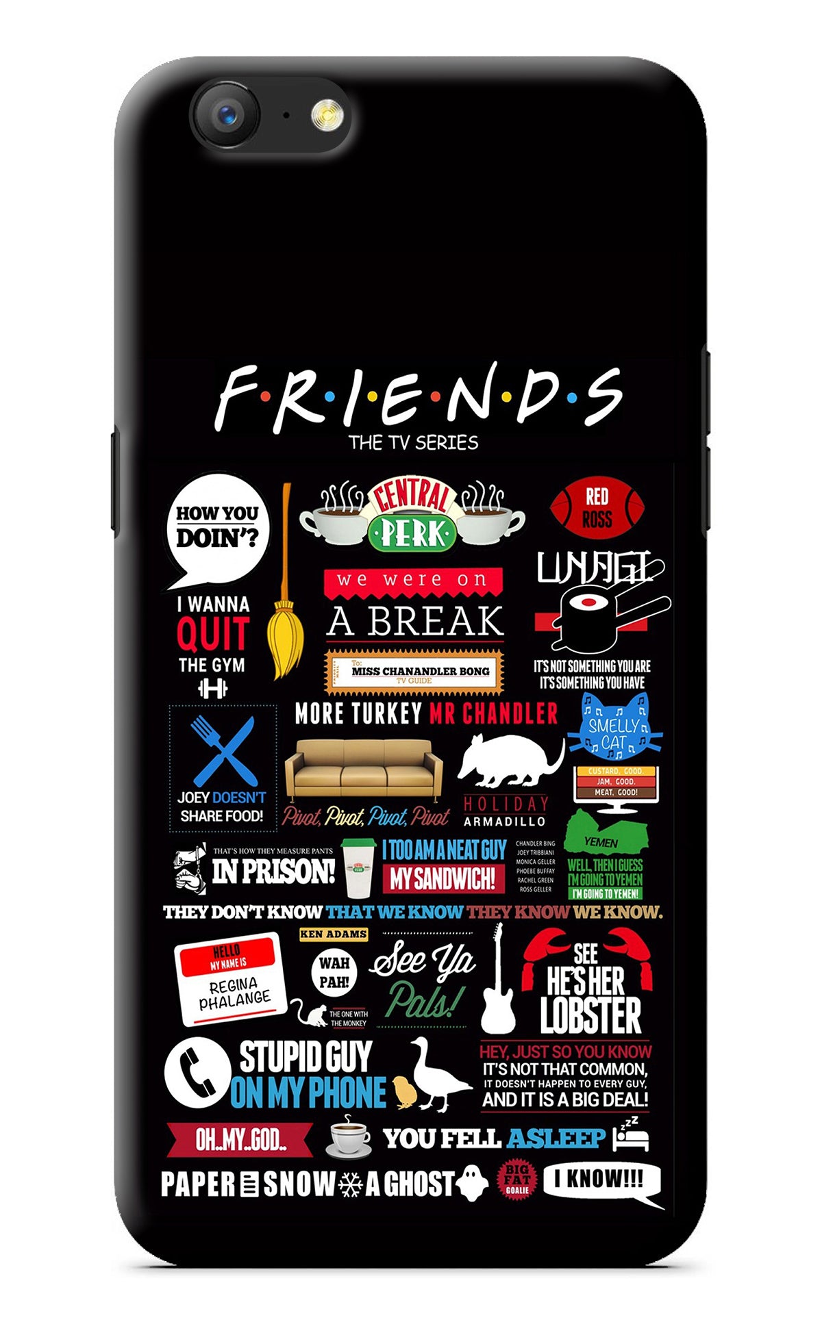 FRIENDS Oppo A57 Back Cover