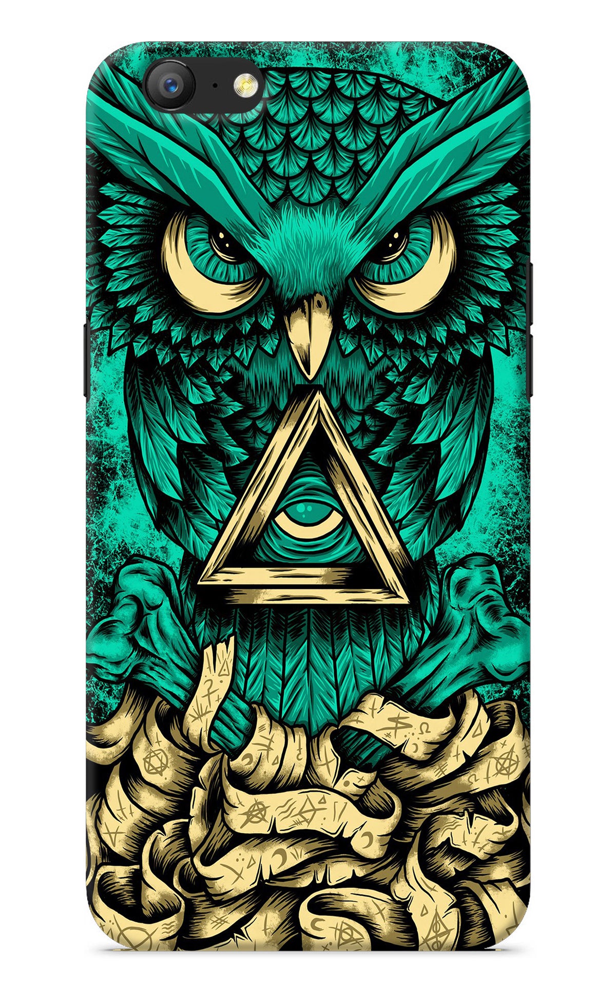 Green Owl Oppo A57 Back Cover