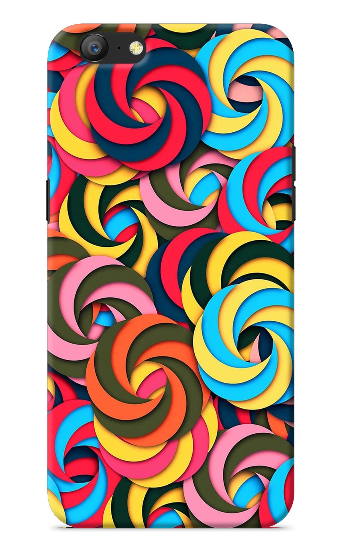 Spiral Pattern Oppo A57 Back Cover