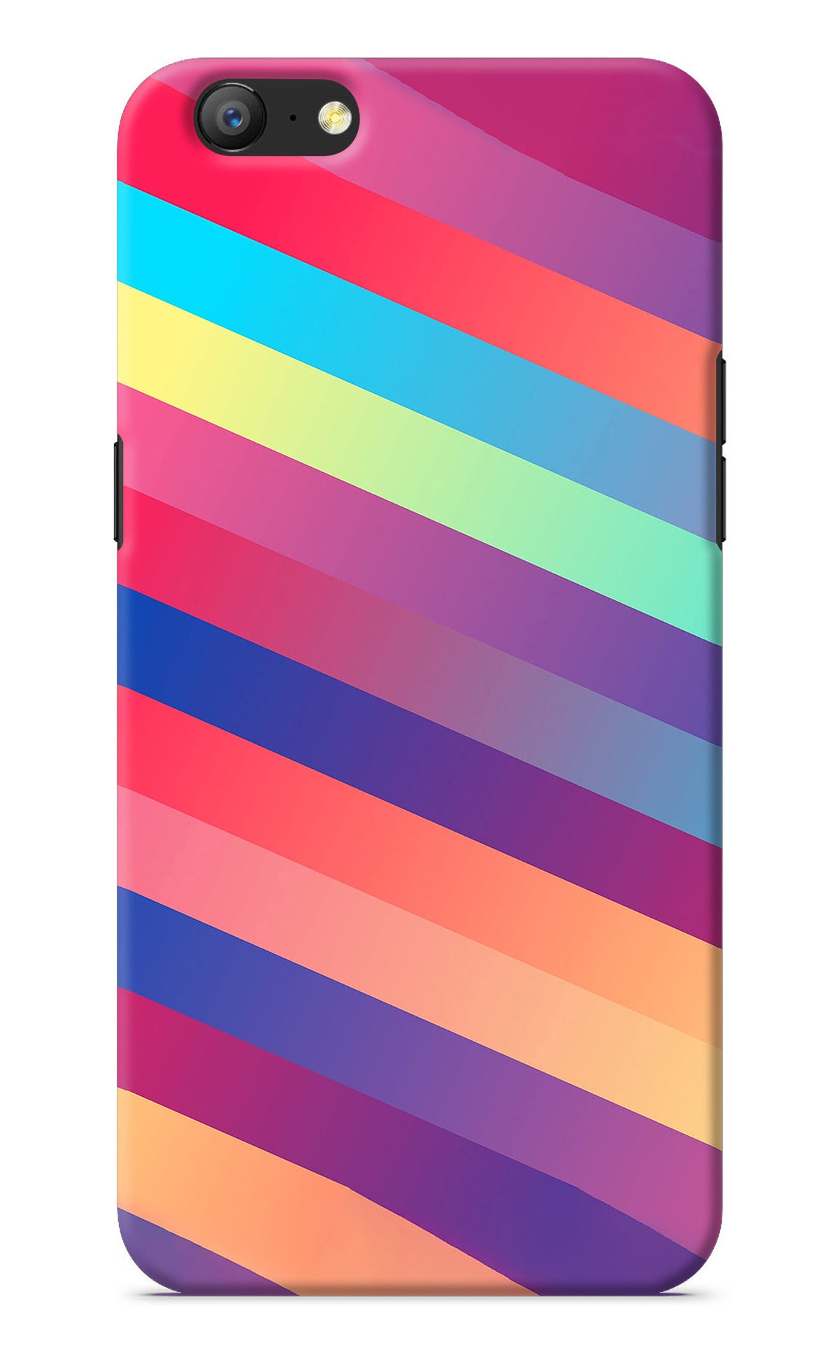 Stripes color Oppo A57 Back Cover