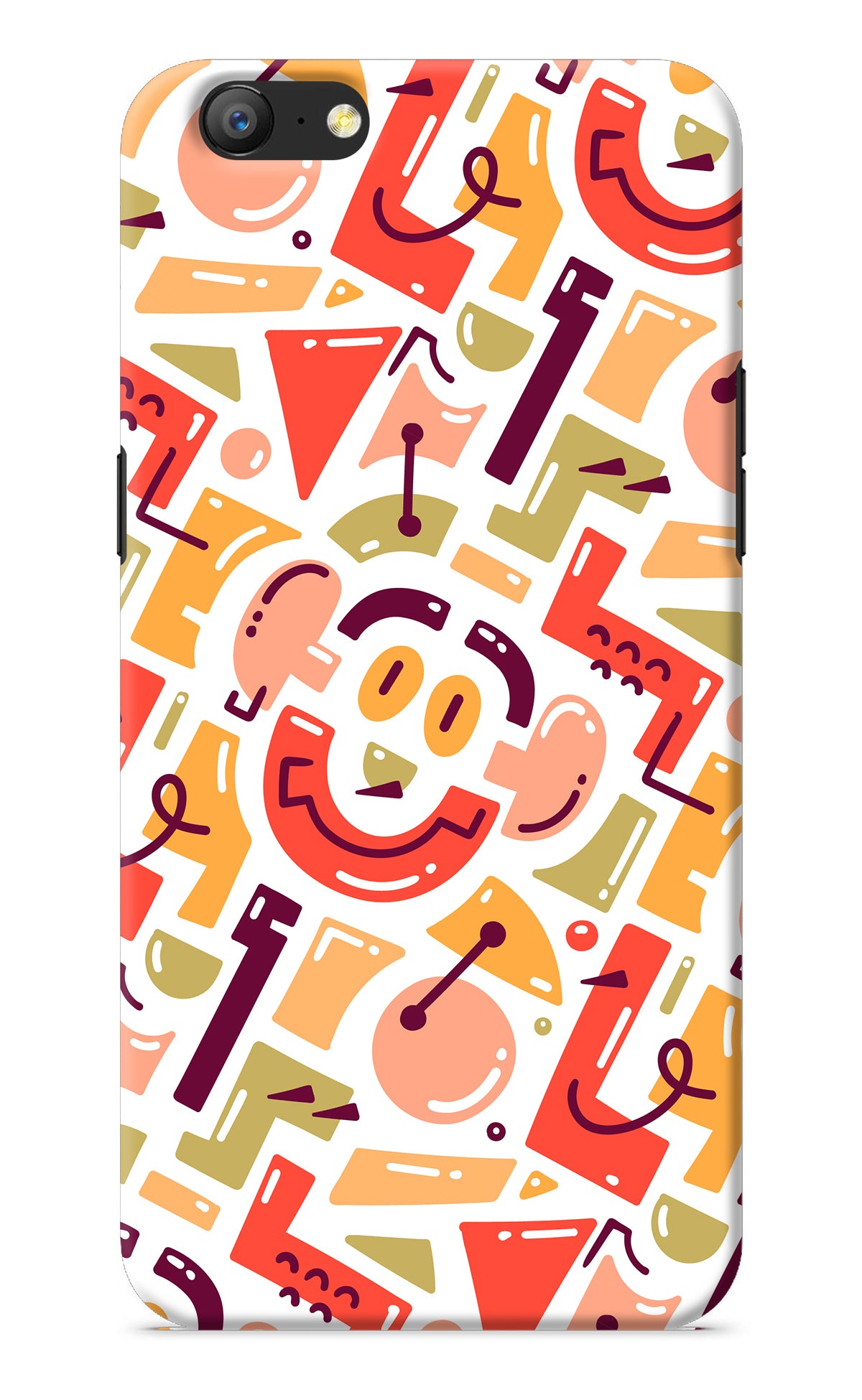 Doodle Pattern Oppo A57 Back Cover