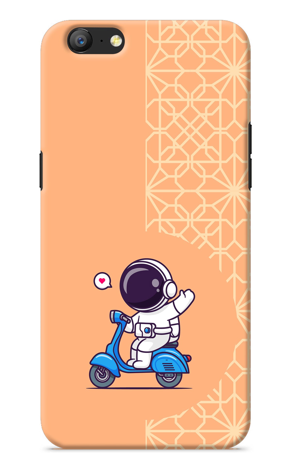 Cute Astronaut Riding Oppo A57 Back Cover