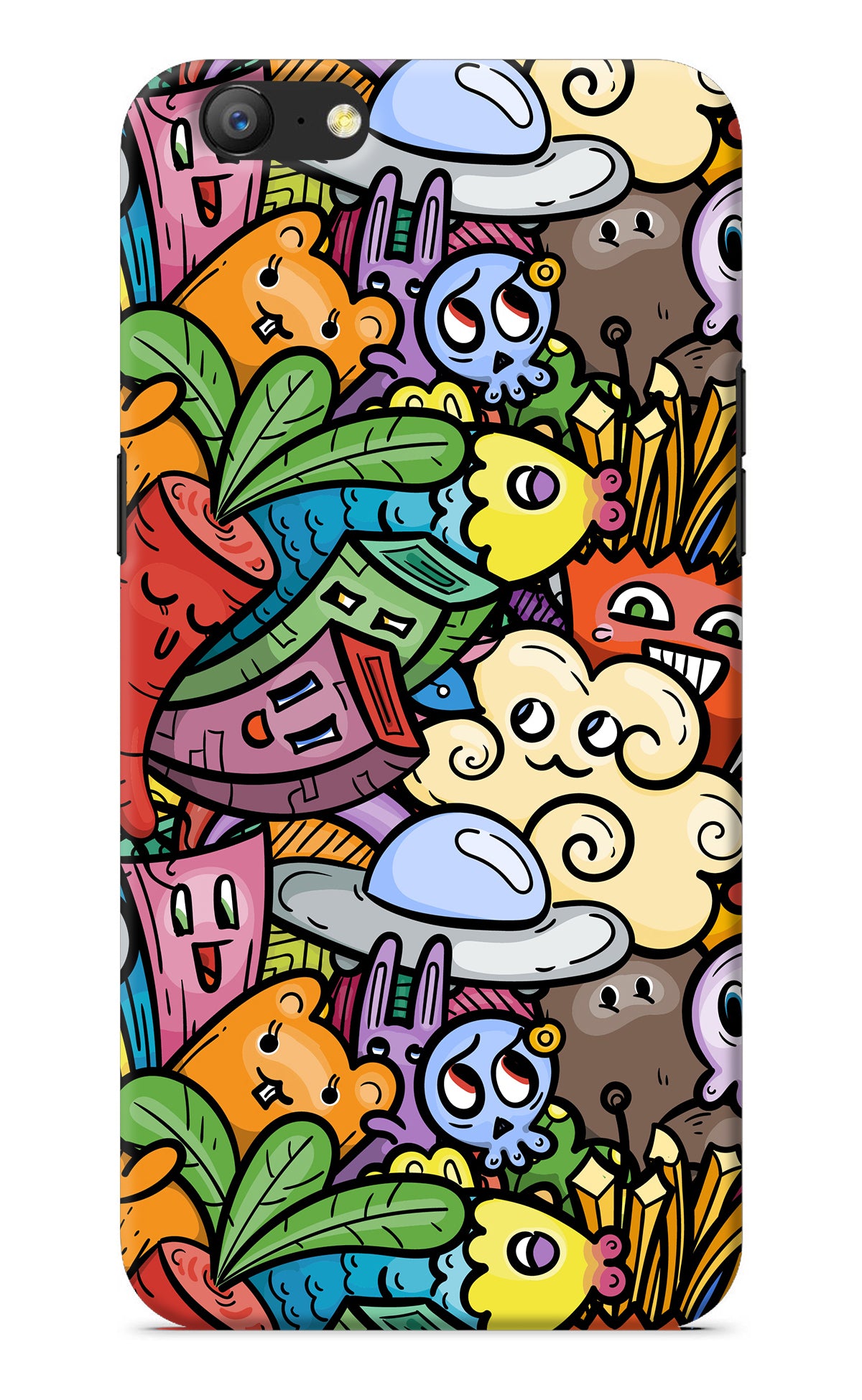 Veggie Doodle Oppo A57 Back Cover