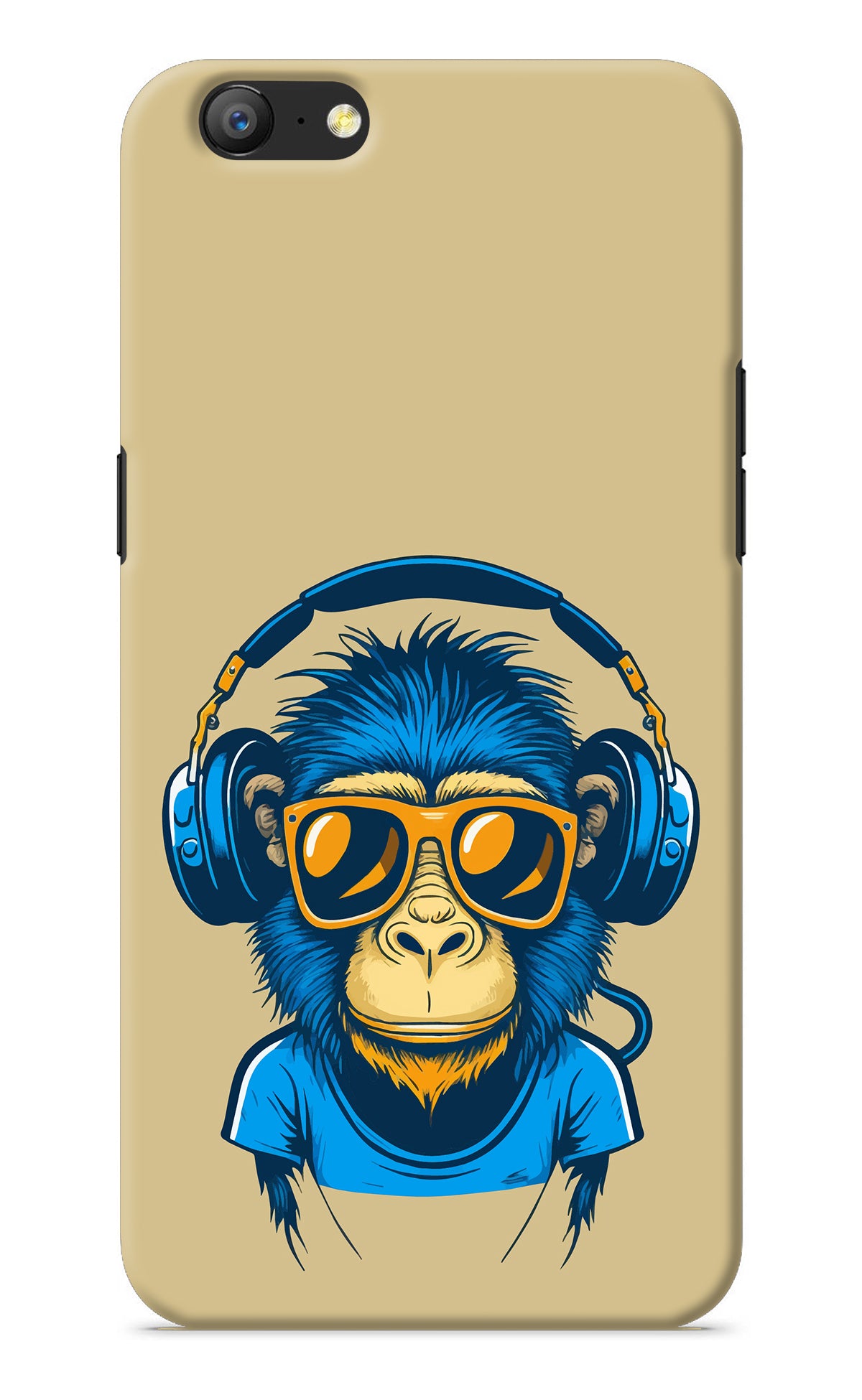 Monkey Headphone Oppo A57 Back Cover