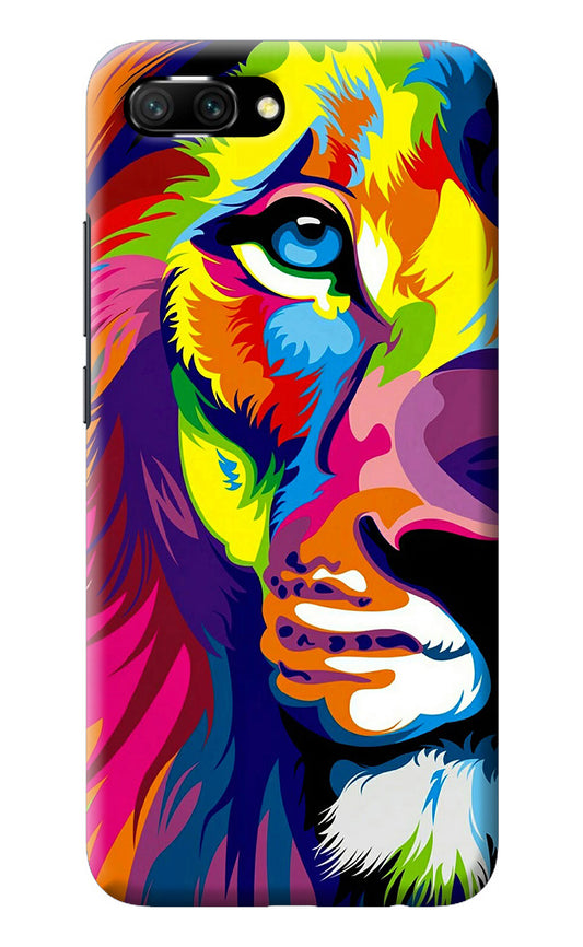 Lion Half Face Honor 10 Back Cover