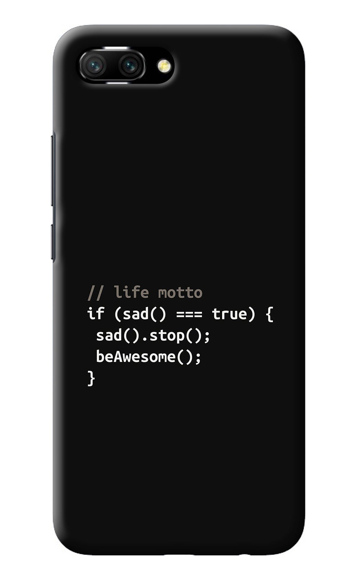 Life Motto Code Honor 10 Back Cover