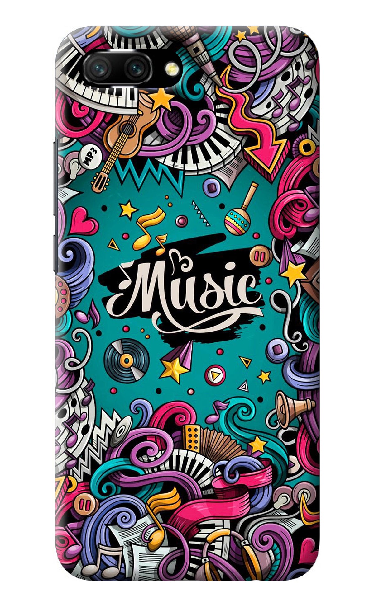 Music Graffiti Honor 10 Back Cover