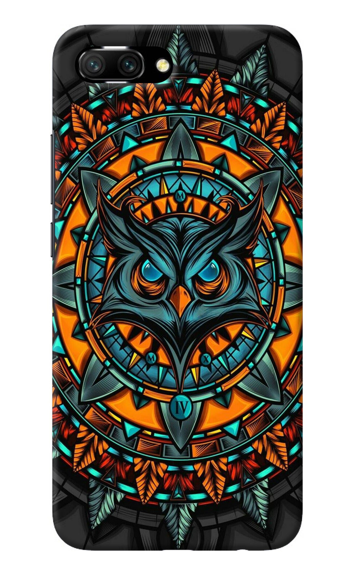 Angry Owl Art Honor 10 Back Cover