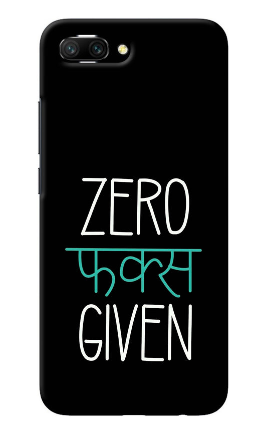 Zero Fucks Given Honor 10 Back Cover