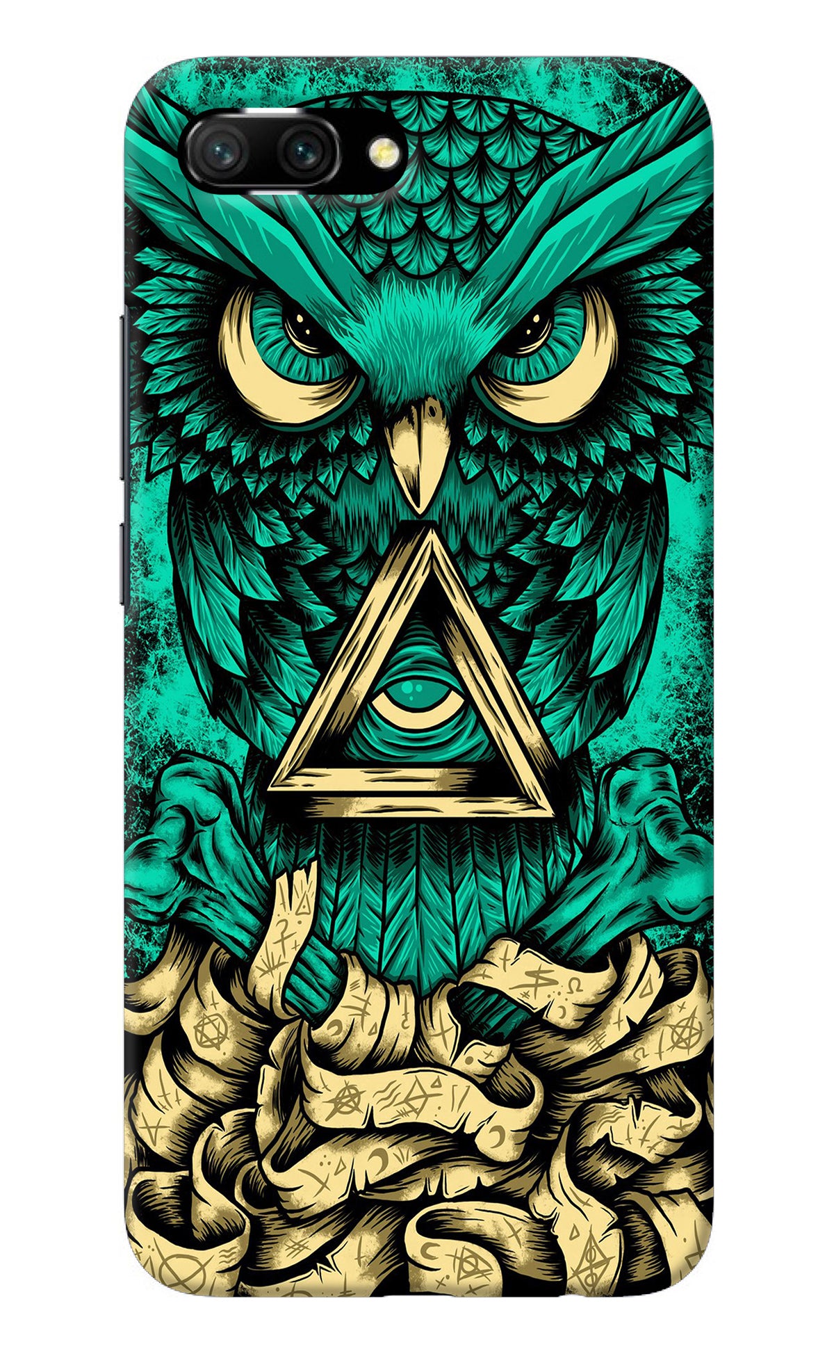 Green Owl Honor 10 Back Cover