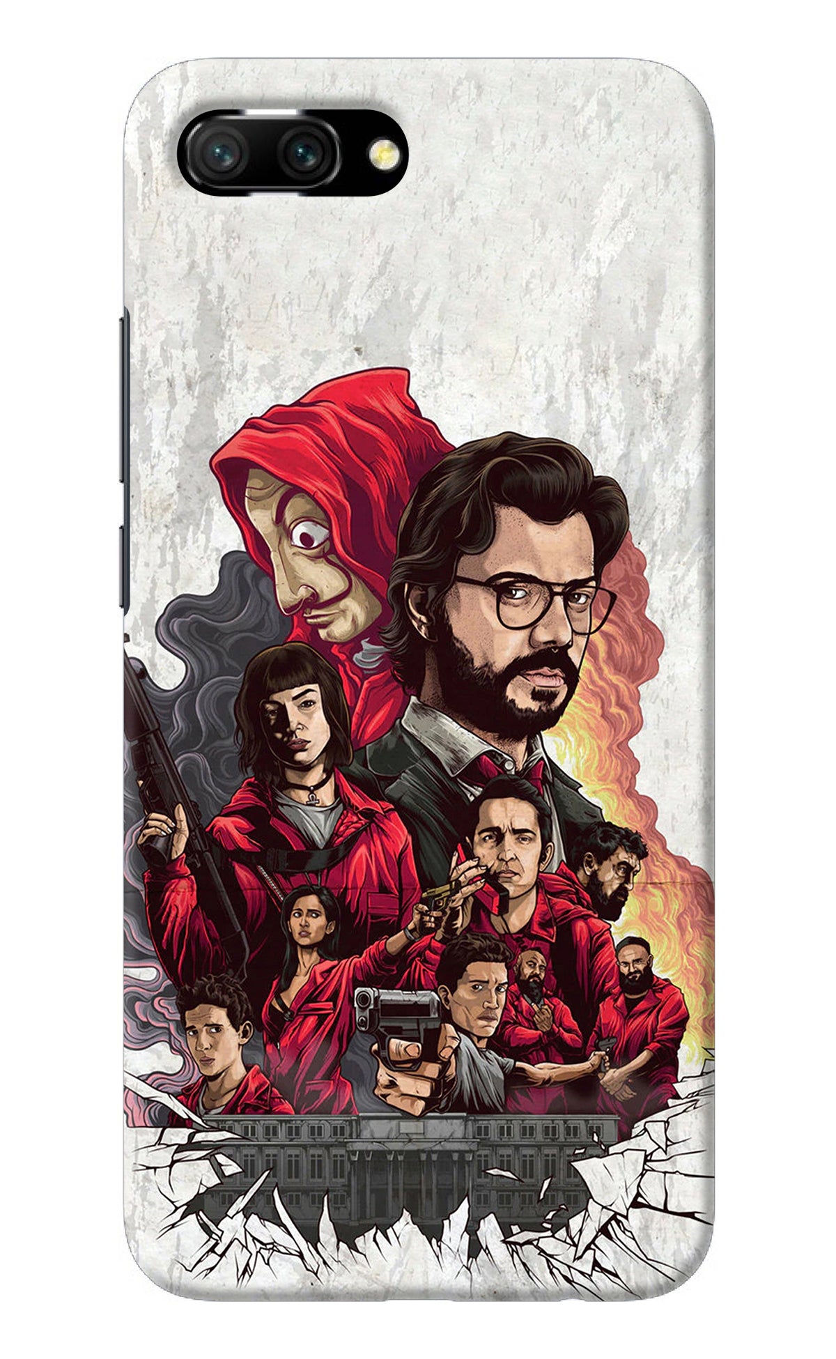 Money Heist Artwork Honor 10 Back Cover